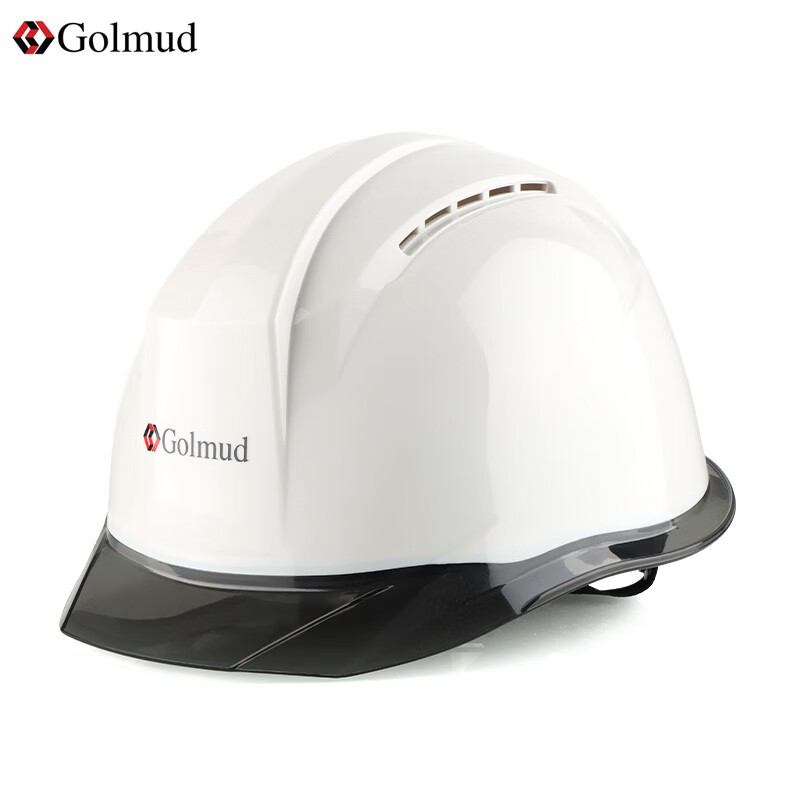 哥尔姆 安全帽工地 GM768 白色 工人 施工作业 安全头盔 帽子 abs 透气 可定制印字