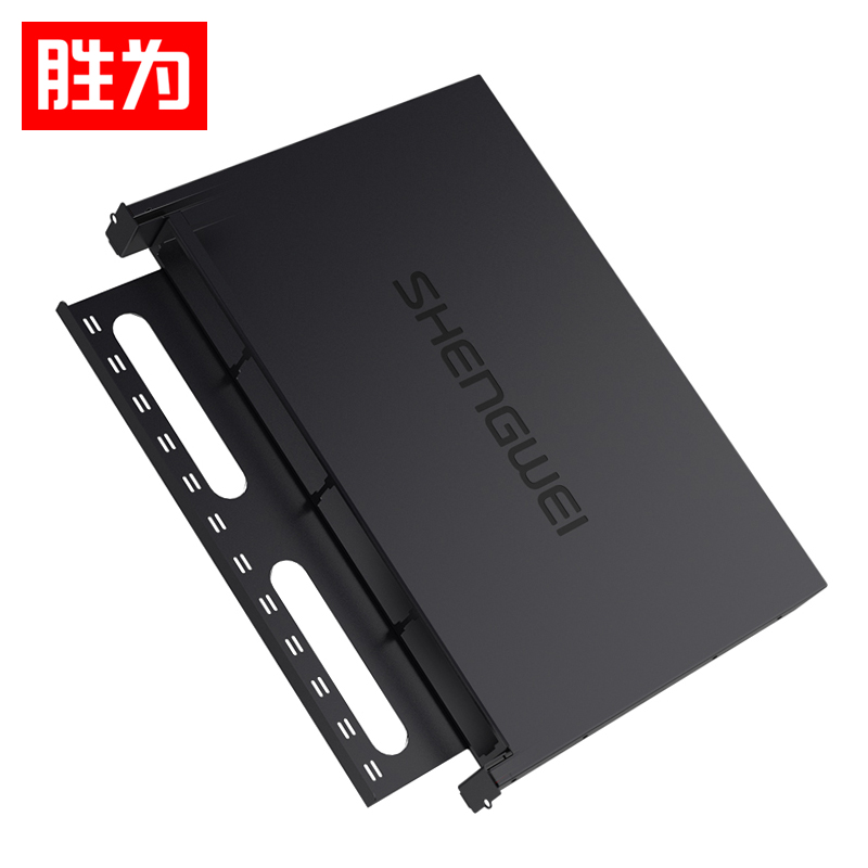 胜为（shengwei）MPO光纤配线箱 高密度1U单模多模配线架 模块化光纤终端盒续接盘