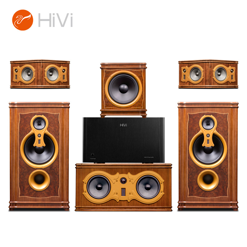 惠威（HiVi）F10HT+SUB15F+Q580功放 家庭影院音响5.1声道 HiFi高保真 落地式音响 私人影院