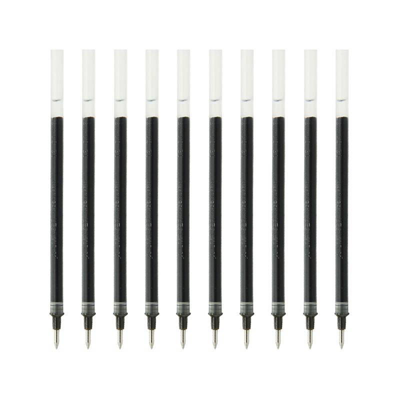 三菱（Uni）UMR-5ER可擦中性笔芯（适用于UM-101ER笔）黑色0.5mm10支装