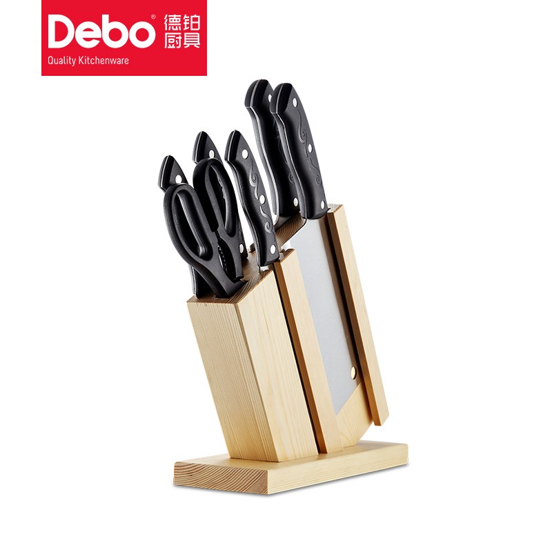Debo 德铂刀具套装厨房菜刀组合不锈钢7件套莫斯特