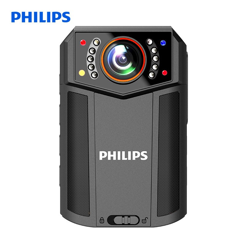 飞利浦（PHILIPS）VTR-8203随身执法记录仪 4K摄像GPS手机APP操控540