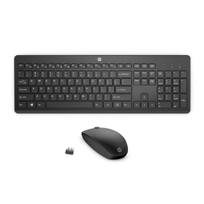 惠普 商用235无线键鼠套装  104键标准键盘 黑色