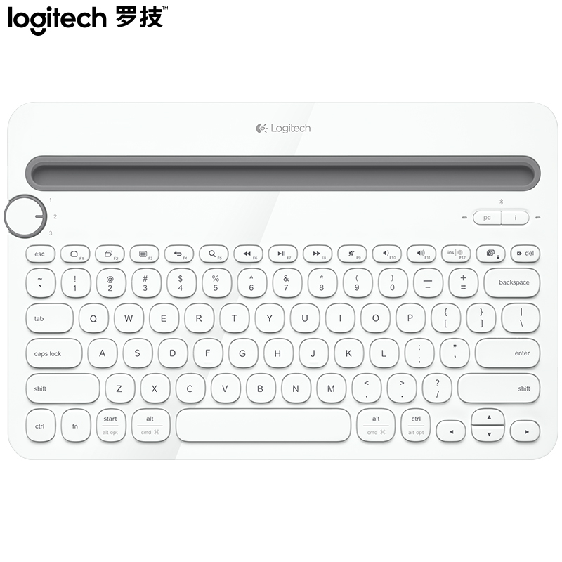 罗技（Logitech）K480 键盘 无线蓝牙键盘 办公键盘 女性 便携 超薄键盘 笔记