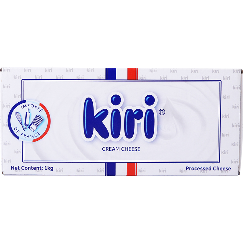 凯芮(Kiri)奶油奶酪原味1kg 再制干酪凯瑞法国进口（沙拉 蛋糕 面包 芝士 烘焙原料）