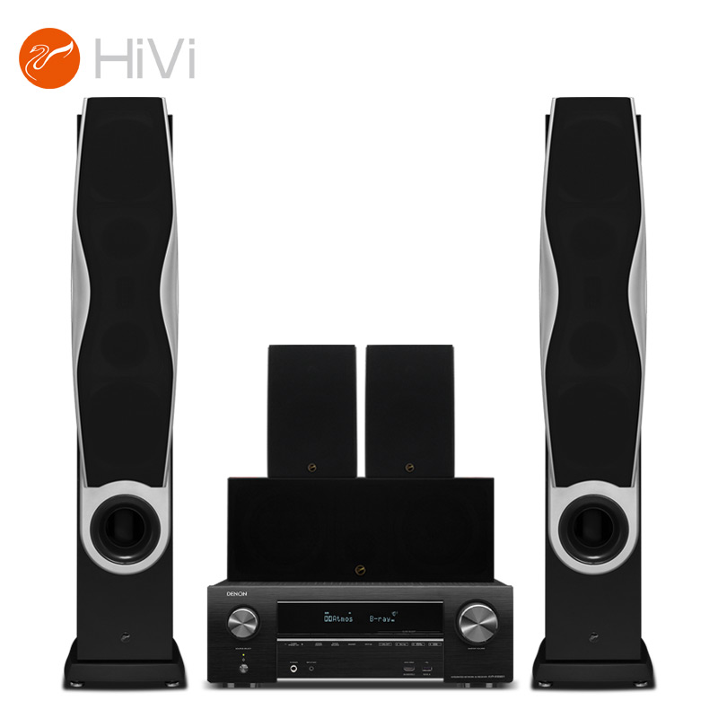 惠威（HiVi）RM600A+天龙X1500功放家庭影院音响套装5.0声道黑色落地音箱hifi家用客厅电视音响