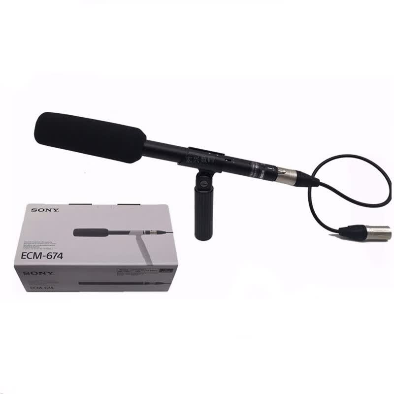 索尼（SONY）索尼（SONY）有线指向性话筒ECM-674（适用于所有卡农接口的摄像机）