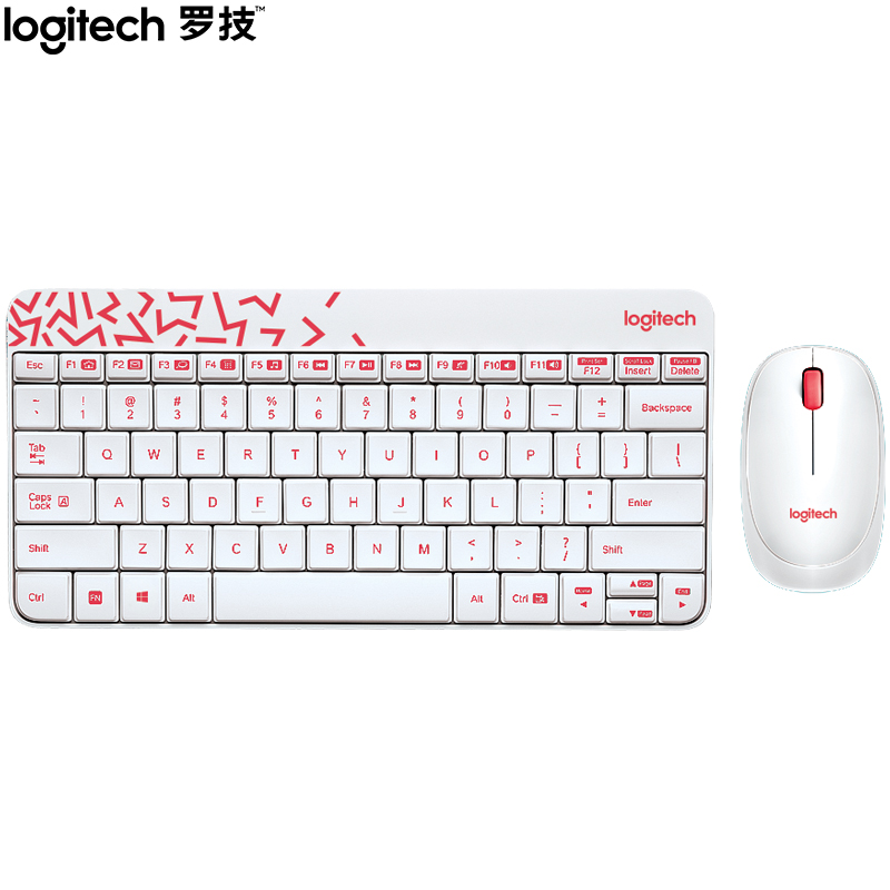 罗技（Logitech）MK240 Nano 键鼠套装 无线键鼠套装 办公键鼠套装 白色 