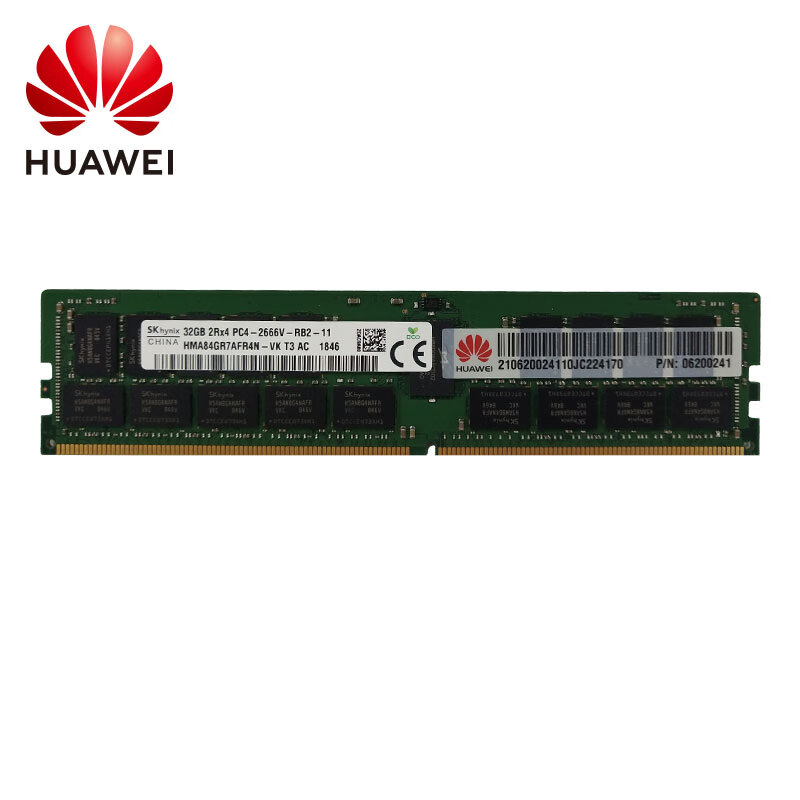 华为HUAWEI 32GB 内存 服务器专用 智能计算 企业级 DDR4 RDIMM-2666MT/s-2Rank(2G*4bit)-1.2V-ECC