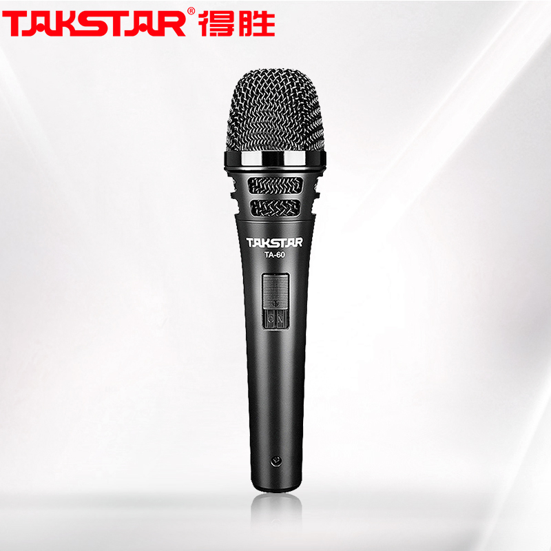 得胜（TAKSTAR）TA-60有线动圈麦克风 专业演出唱歌话筒 黑色