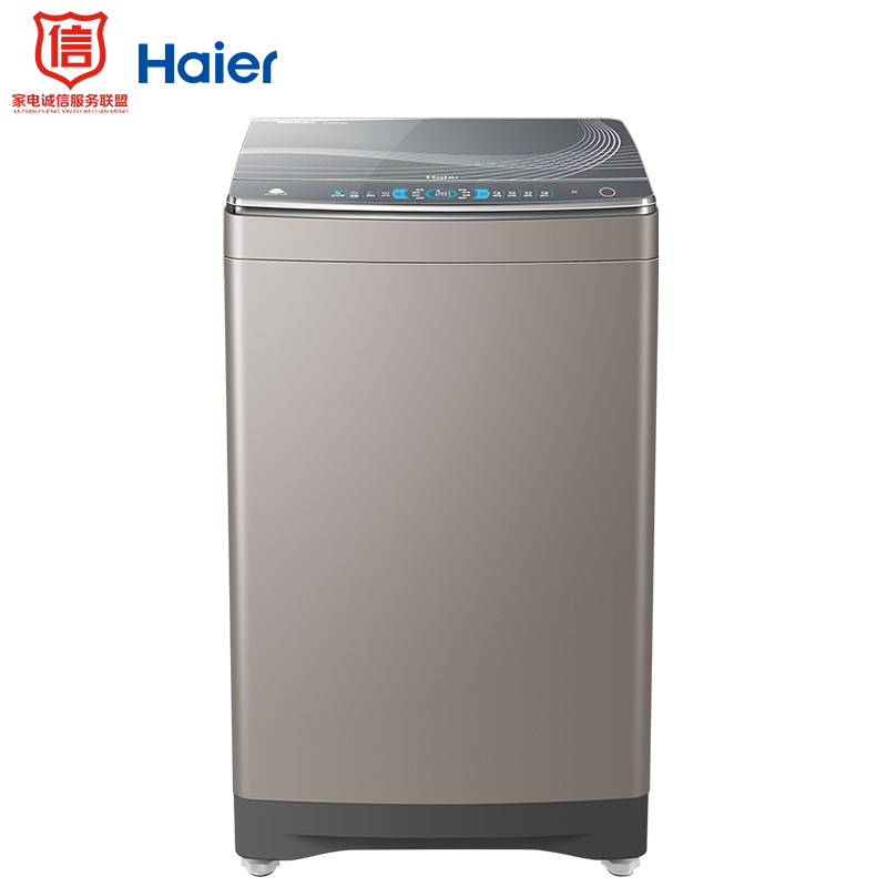 海尔（Haier）顶开式 12公斤直驱变频全自动波轮洗衣机 免清洗 双动力 智投MS120