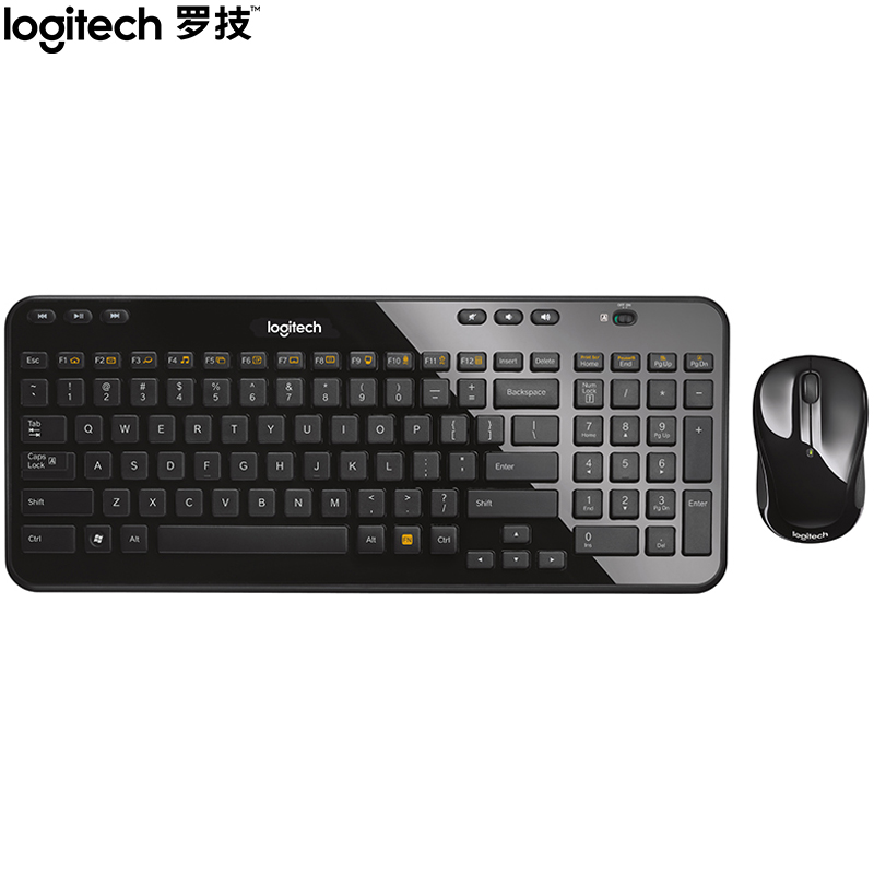 罗技（Logitech）MK365 键鼠套装 无线键鼠套装 办公键鼠套装 黑色 带无线2.