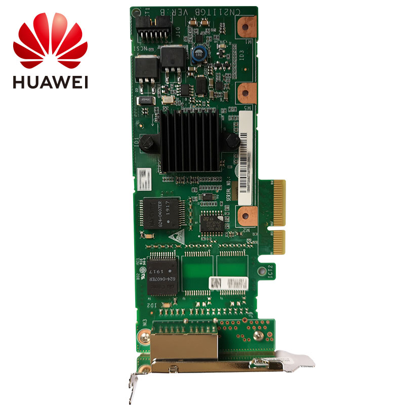华为HUAWEI 1Gb电口 以太网卡 双端口 服务器专用 智能计算 含RISER RJ45-PCIe 2.0 x4