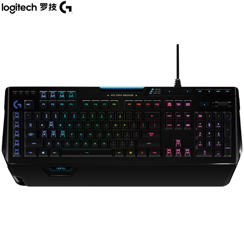 罗技（G）G910机械键盘 有线机械键盘 游戏机械键盘 全尺寸 RGB背光机械键盘 吃鸡键