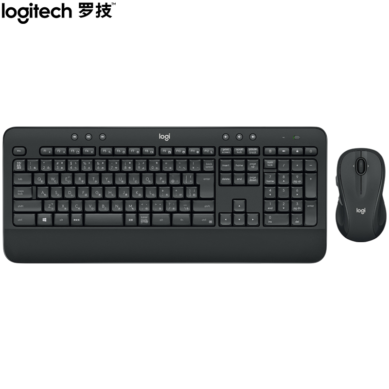罗技（Logitech）MK545 键鼠套装 无线键鼠套装 办公键鼠套装 全尺寸 黑色 自