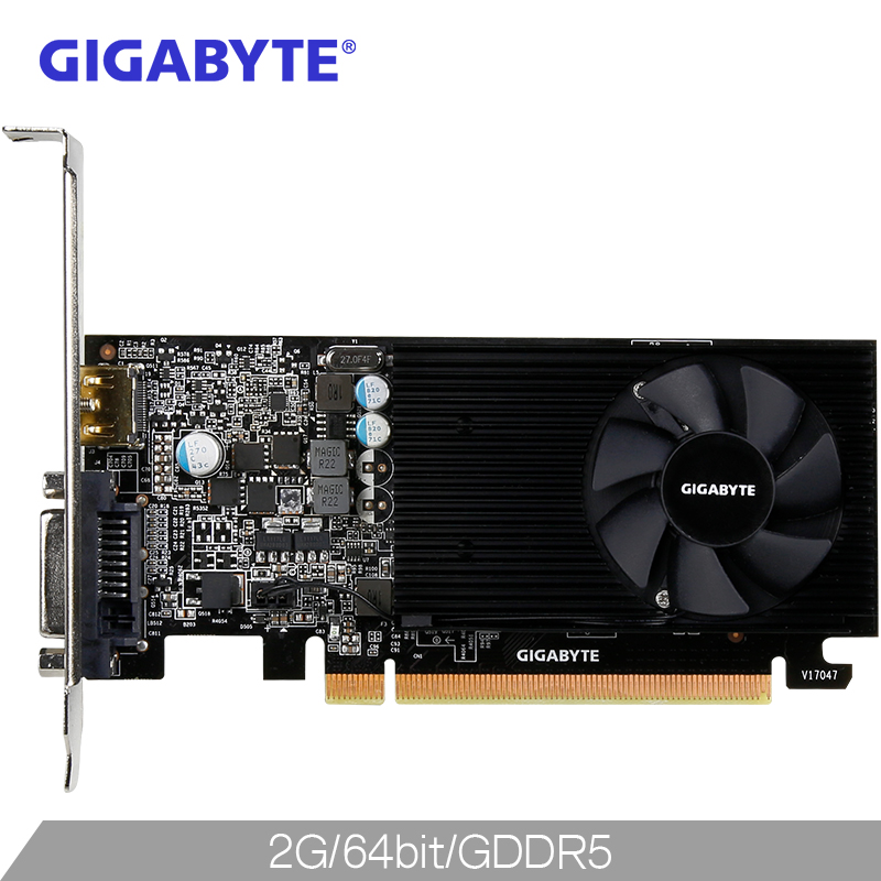 技嘉(GIGABYTE)GeForce GT 1030 Low Profile 2G 64bit 刀卡/独立显卡