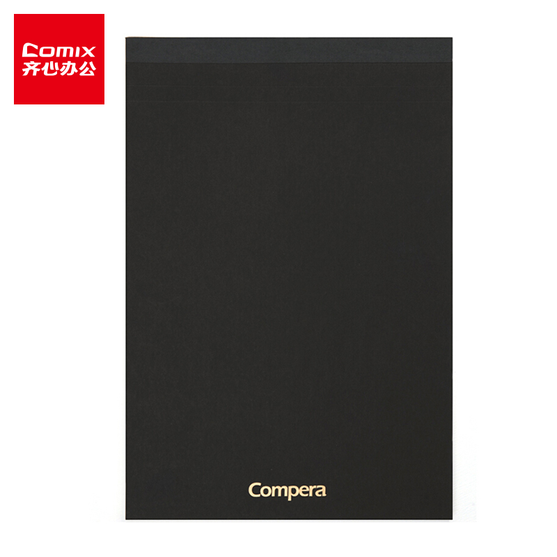齐心(Comix) A4/80张方格本笔记本子/拍纸本/草稿纸/绘图本黑 C8204