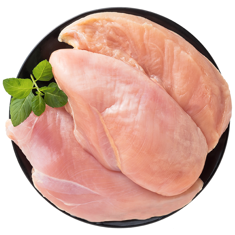 正大 鸡肉 生鲜出口级食材 健康轻食 冷冻鸡翅根 鸡胸肉 500g*2 袋