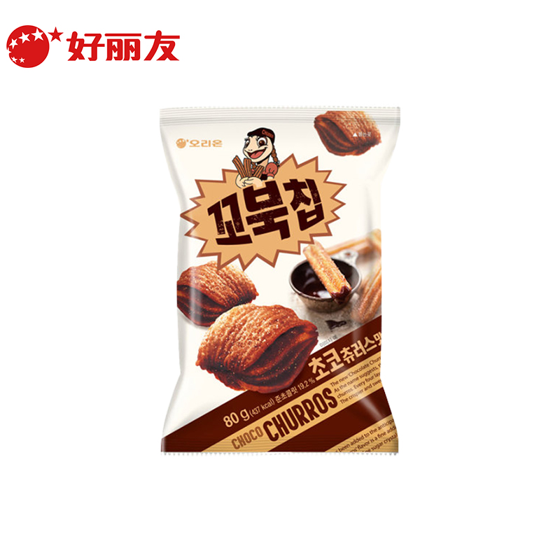好丽友（Orion）韩国原装进口千层巧克力味薯片80g 四层酥脆乌龟壳膨化零食