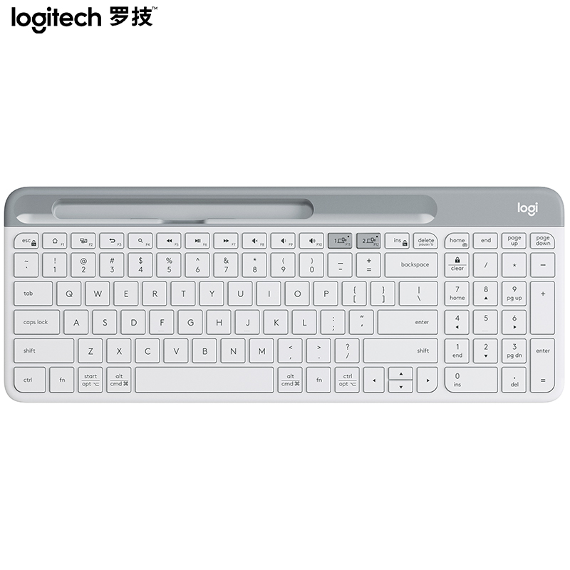 罗技（Logitech）K580 键盘 无线蓝牙键盘 办公键盘 便携超薄键盘 笔记本键盘 