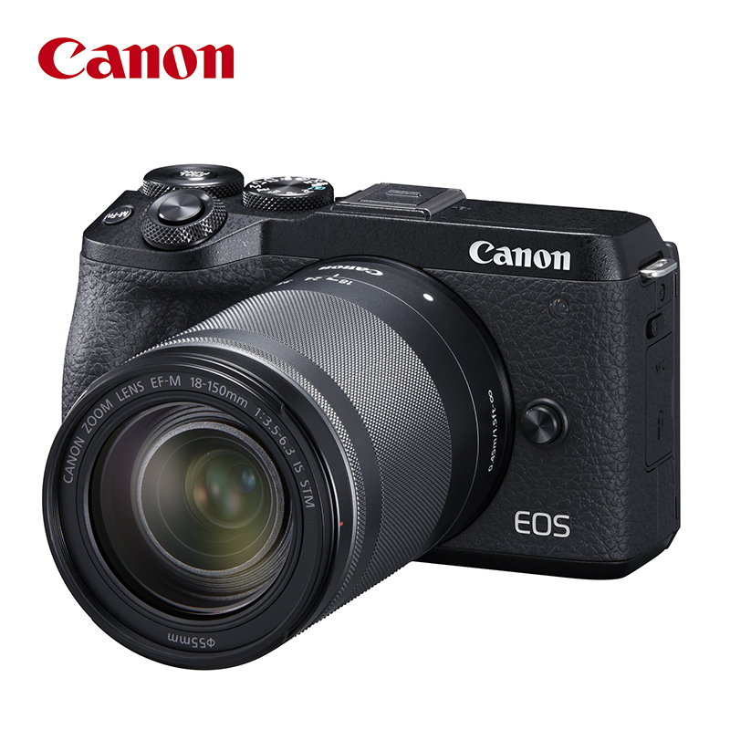 佳能（Canon）EOS M6 Mark II 微单数码相机 黑色镜头套装