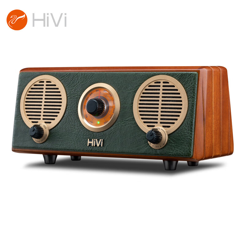 惠威（HiVi）Classical M2R 奏鸣曲 原木质复古无线便携蓝牙有源音箱FM收音机新概念迷你小音响创意礼品