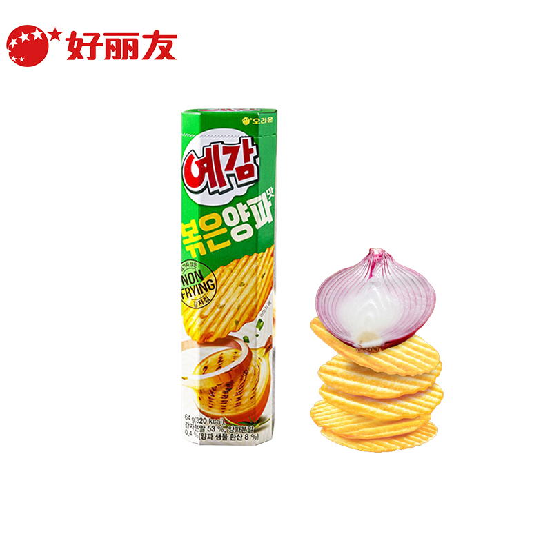 好丽友（Orion）韩国原装进口洋葱味薯片64g 非油炸膨化休闲零食