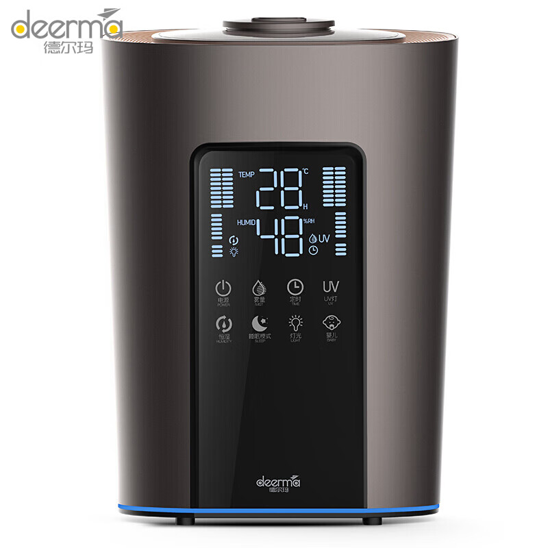 德尔玛（Deerma）加湿器5L大容量上加水智能恒湿净化加湿 家用卧室办公室空气加湿 DE