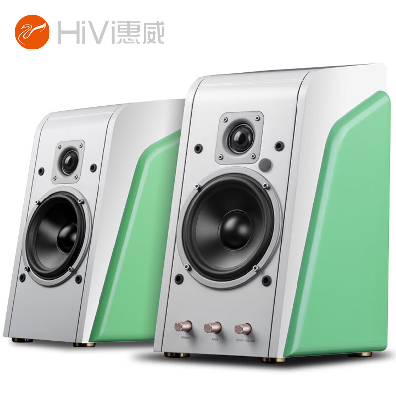 惠威HiVi M200新经典2.0蓝牙音箱 HiFi有源音响 笔记本台式电脑音箱 绿色