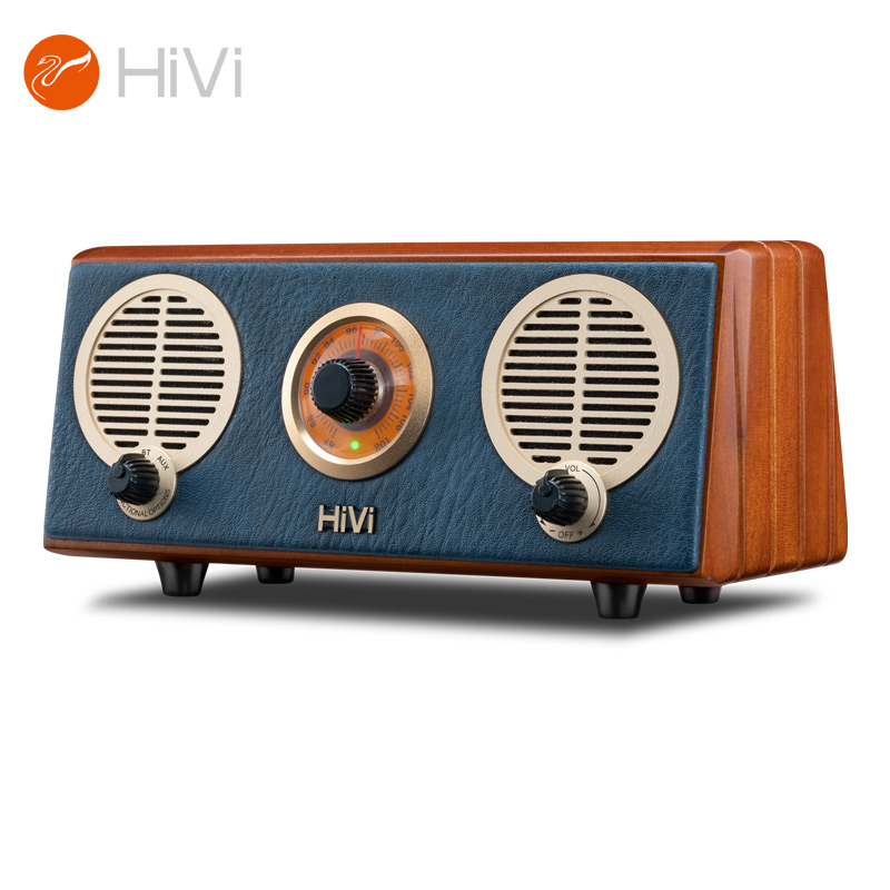 惠威（HiVi）Classical M2R 奏鸣曲 原木质复古无线便携蓝牙有源音箱FM收音