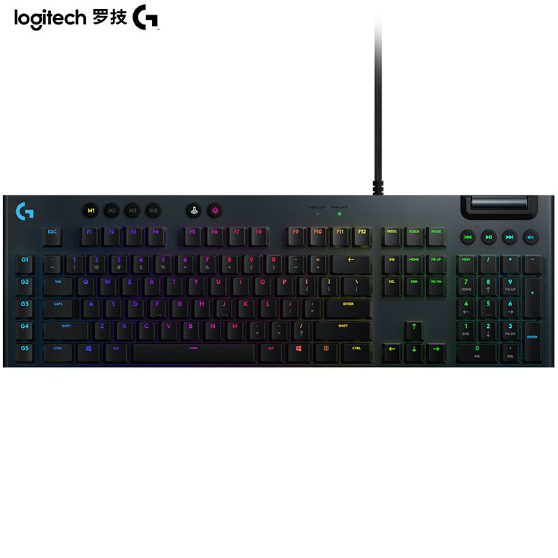 罗技（G）G813 超薄 RGB 矮轴 全尺寸机械游戏键盘 （L轴）类红轴
