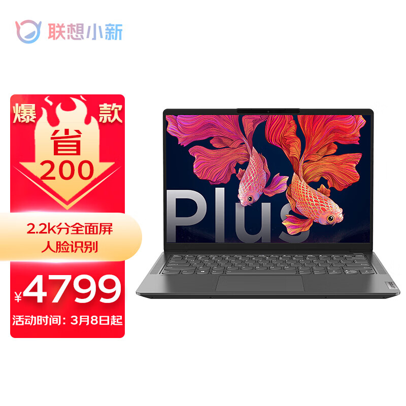 联想笔记本电脑 小新Air14Plus锐龙版 14英寸全面屏高性能独轻薄(6核R5-5600U 16G 512G 2.2K屏 满血MX450)灰