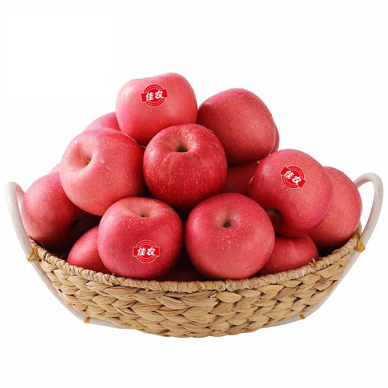 佳农 烟台苹果 5kg 红富士 一级果 10斤装 苹果 单果重约160g-200g 中秋水