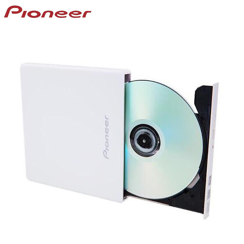 先锋(Pioneer) 8倍速USB2.0外置光驱DVD刻录机移动光驱白色(兼容win7/8/10/XP/苹果MAC双系统/XU01CW