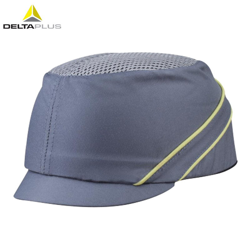代尔塔(DELTAPLUS） 安全帽PE减震帽壳透气防砸工作安全帽帽檐3厘米 102130-GR 灰色 1顶