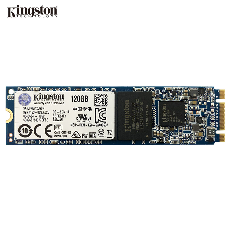 金士顿(Kingston) 120GB SSD固态硬盘 M.2接口(SATA总线) A40