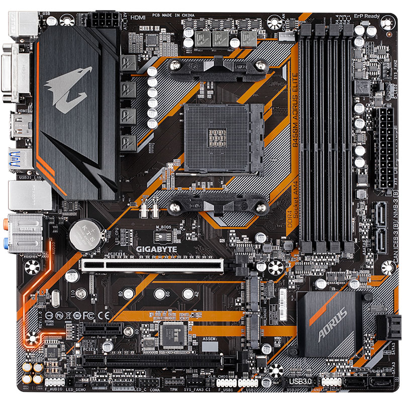 技嘉(gigabyte)b450m aorus elite "新小雕"电竞主板 支持3600/3600x