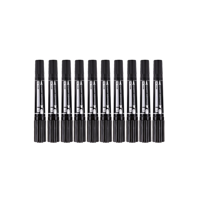 三木(SUNWOOD)效率王系列6盒 60支装黑色 大双头油性记号笔 物流绘画速干型记号笔 P2