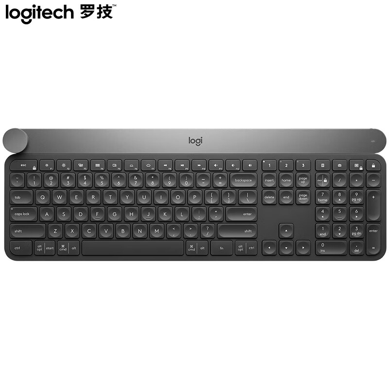 罗技（Logitech）Craft 键盘 无线蓝牙键盘 办公键盘 超薄 优联 深灰色 旗舰