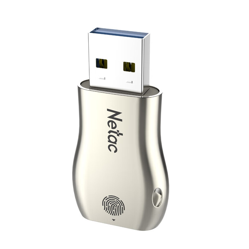 朗科（Netac）U628 64GB USB3.0指纹加密金属U盘 全面保护商务办公