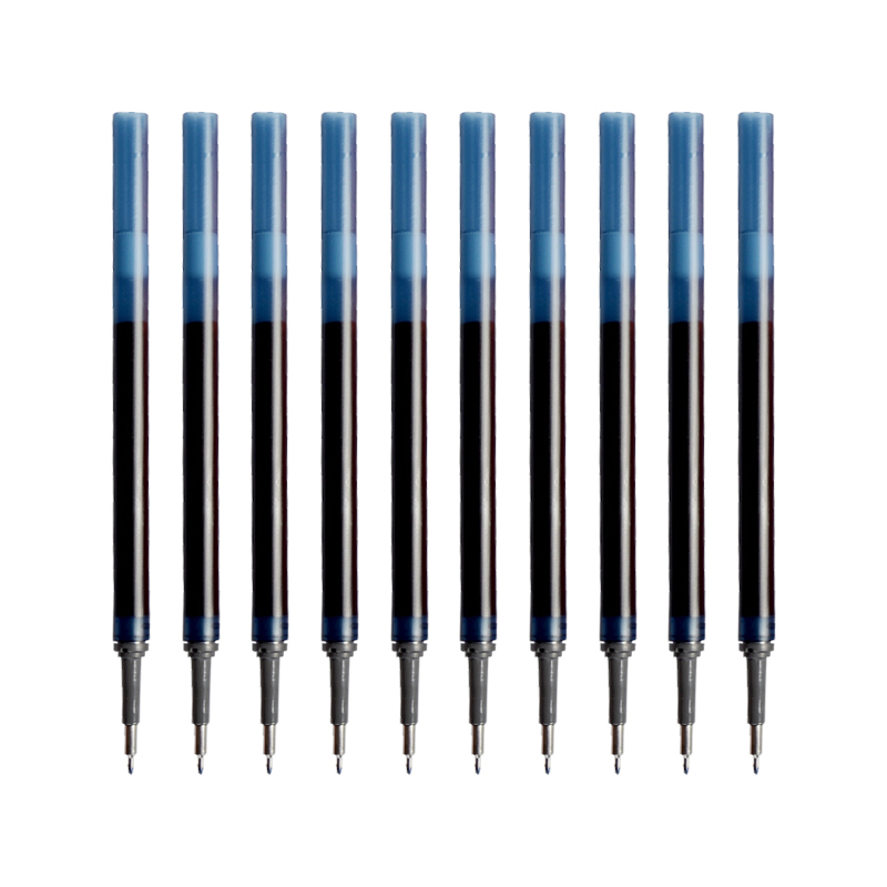 派通（Pentel）0.5mm速干中性笔彩色替芯（适用于BLN75TL）XLRN5TL 蓝黑10支装
