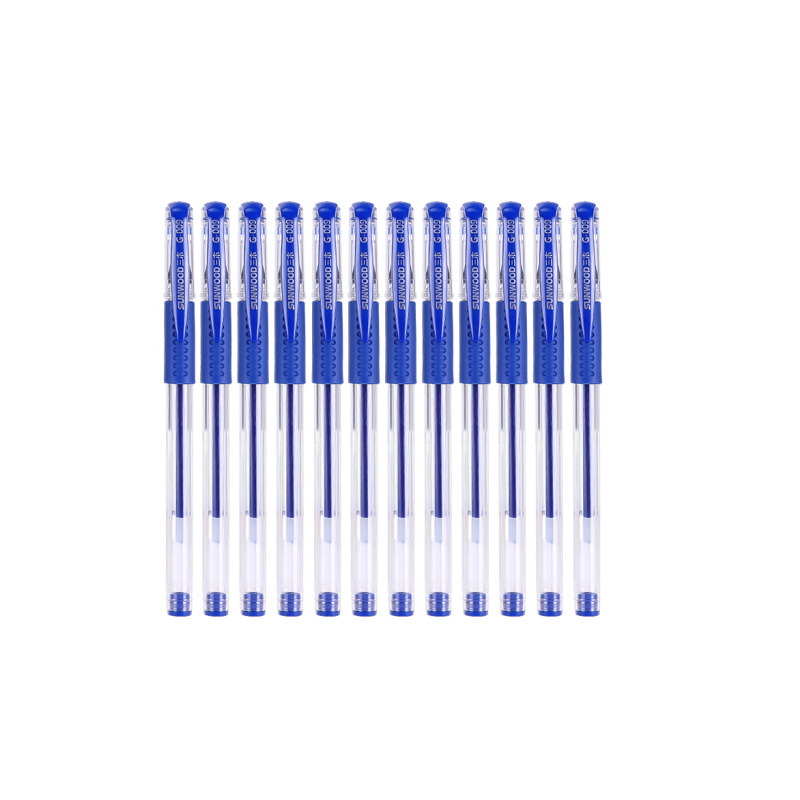 三木(SUNWOOD) 12盒144支 0.5mm中性笔签字笔水笔/子弹头 蓝色 G-009