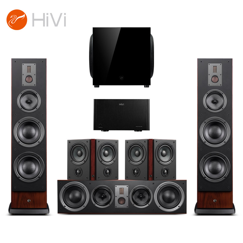 惠威 (HiVi) RM800HT +Q580 家庭影院音响套装 5.1声道 偶极四分频hifi落地式 KTV电视音箱组合