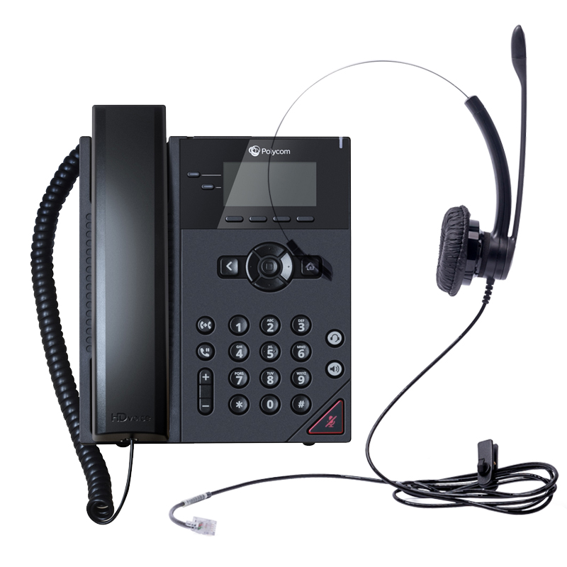 宝利通（POLYCOM）呼叫中心语音解决方案终端 宝利通VVX150 IP话机 +缤特力S