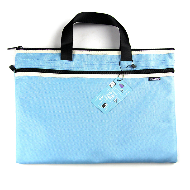 金得利(KINARY)时尚事务袋男士简约公文包公事包实用商务手提包袋 蓝色1个装DC190
