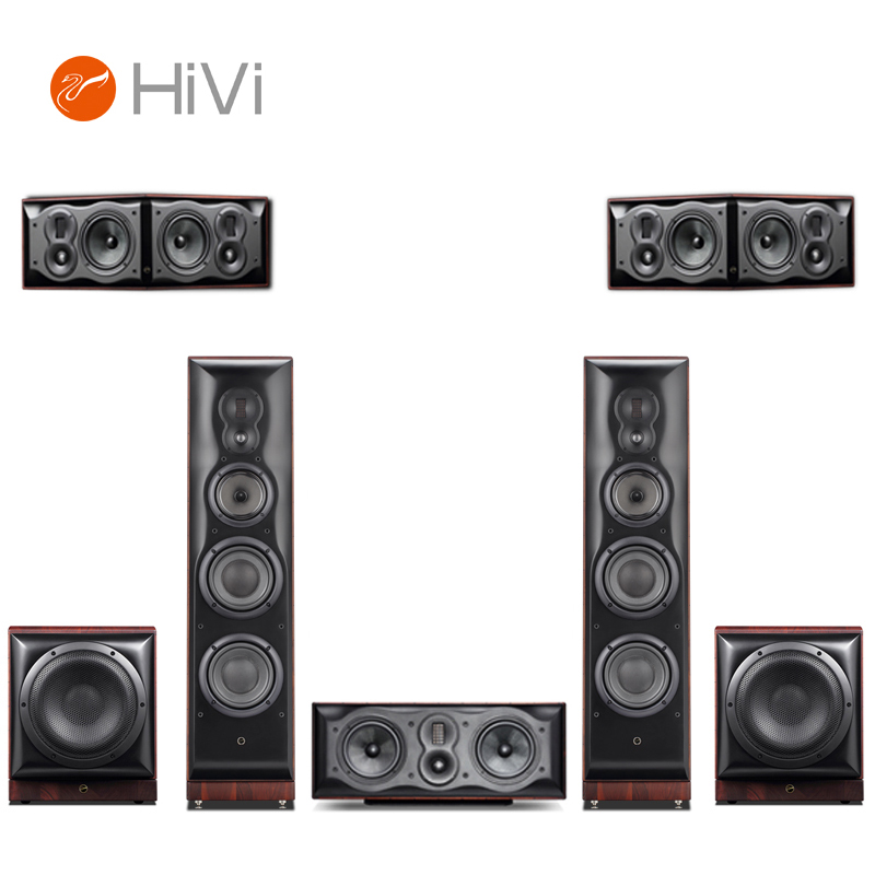 惠威（HiVi）M808AHT+SUB10M 音箱 音响 家庭影院套装5.2声道 木质落地影院需搭配功放