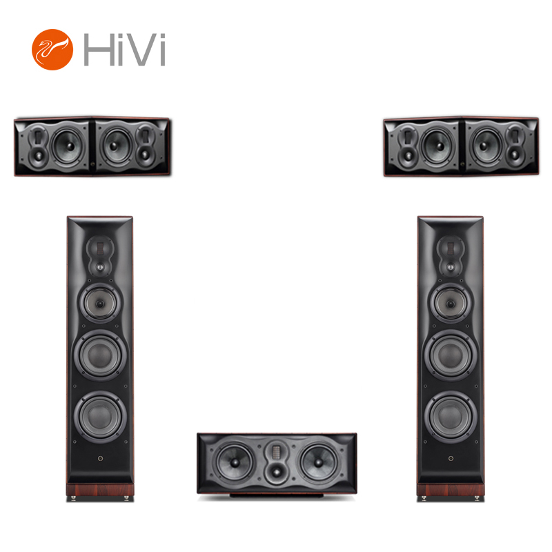 惠威（HiVi）M808AHT 音响 音箱 家庭影院 5.0声道 HIFI高保真 木质需搭配功放使用