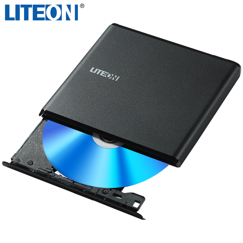 建兴（LITEON）8倍速 USB2.0 外置光驱 DVD刻录机 移动光驱 黑色(兼容Wi