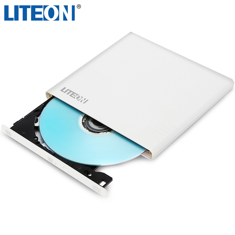 建兴（LITEON）8倍速 USB2.0 外置光驱 DVD刻录机 移动光驱 白色(兼容Wi