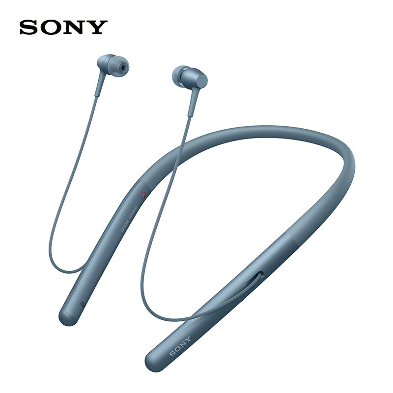 索尼（SONY）WI-H700 蓝牙无线耳机 颈挂式 Hi-Res立体声 / 手机耳机 月光蓝